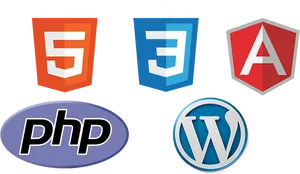 Web Development Logos Collection PNG image