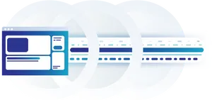 Web Page Data Transfer Illustration PNG