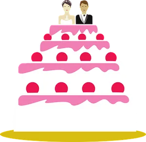 Wedding Cake Topper Cartoon PNG image