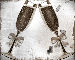 Wedding Champagne Toast PNG image