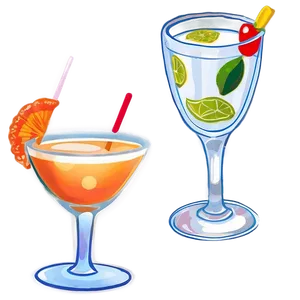 Wedding Cocktails PNG 12