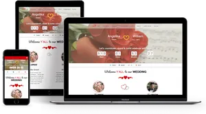 Wedding Countdown Responsive Design PNG