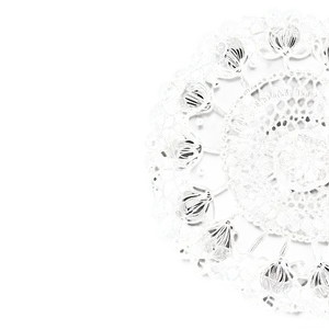 Wedding Doily Decoration PNG Bir