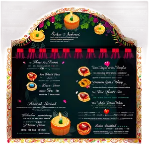 Wedding Menu Design Png 05242024 PNG image