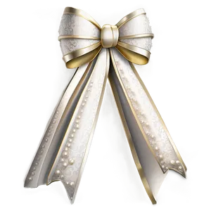 Wedding Pearl Gift Bow PNG Vwu