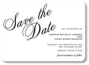 Wedding Savethe Date Card PNG image