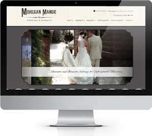 Wedding Venue Website Design PNG image