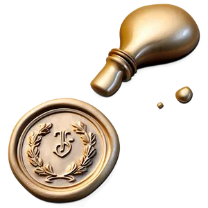 Wedding Wax Seal Png 06132024 PNG image