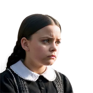 Wednesday Addams In Thought Png 89 PNG image