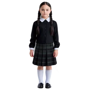 Wednesday Addams School Uniform Png 23 PNG image