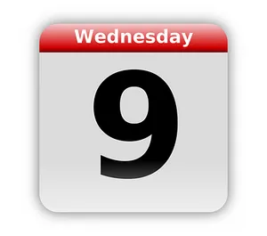 Wednesday Calendar Icon PNG image