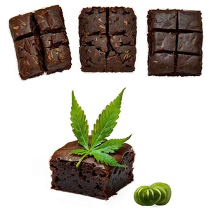 Weed Brownie PNG Pva73