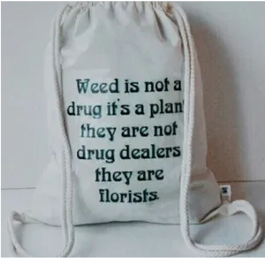 Weed Florists Statement Bag PNG image