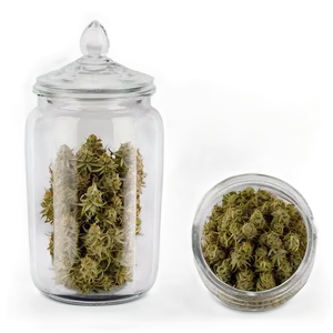 Weed In Glass Jar Png 95 PNG image