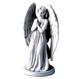 Weeping Angel Statuette Png Kin PNG image