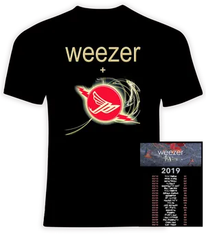 Weezer Band Tour T Shirt2019 PNG image