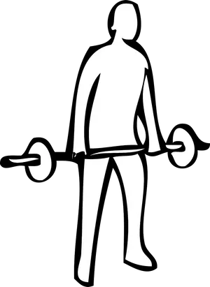 Weightlifting Silhouette Graphic PNG image