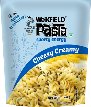 Weikfield Cheesy Creamy Pasta Packaging