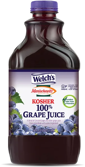 Welchs Kosher Grape Juice Bottle