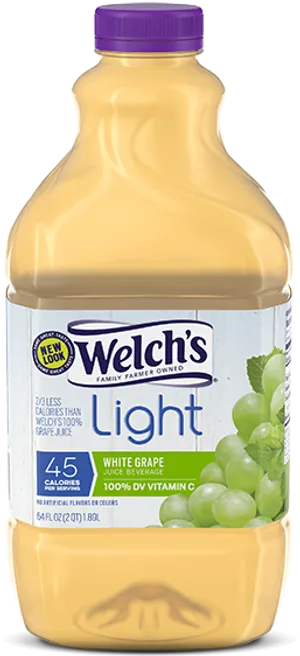 Welchs Light White Grape Juice Bottle