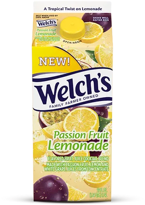 Welchs Passion Fruit Lemonade Juice Cocktail PNG image