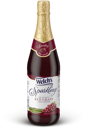 Welchs Sparkling Red Grape Juice Bottle