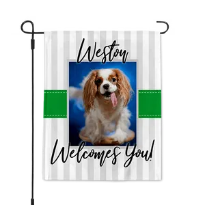 Welcome Dog Garden Flag PNG image