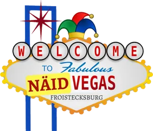 Welcome Sign Parody Las Vegas PNG image