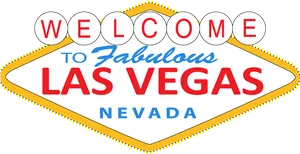 Welcometo Fabulous Las Vegas Sign PNG image