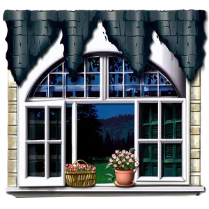 Welcoming Cottage Window Png Ytr PNG image