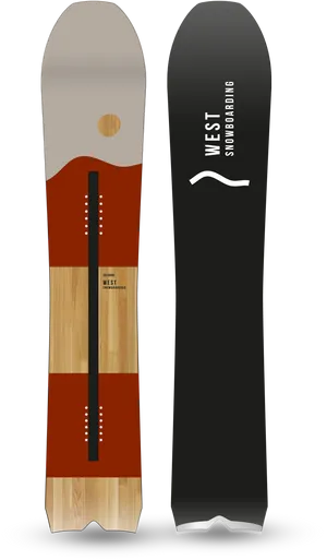 West Snowboarding Dual View Snowboard Design
