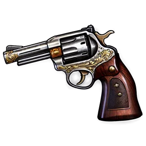 Western Duel Revolver Png Fyc PNG image