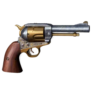 Western Duel Revolver Png Iaa73 PNG image