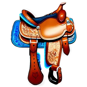 Western Pleasure Saddle PNG 06292024