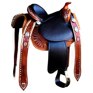 Western Pleasure Saddle PNG Mfm