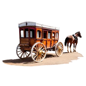 Western Stagecoach Ride Png Eyk24 PNG image