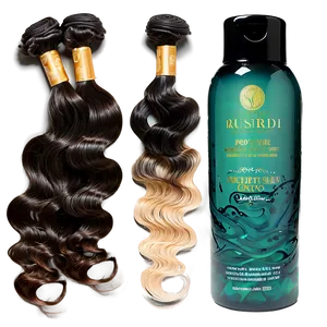 Wet And Wavy Hair Bundles PNG Lnn PNG