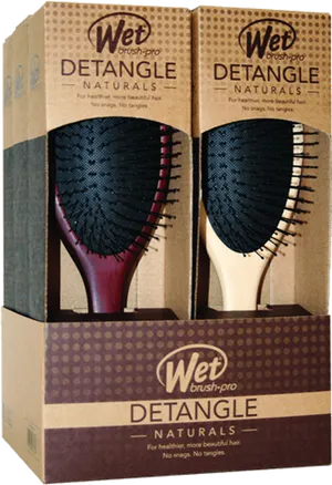 Wet Brush Pro Detangle Naturals Packaging PNG image