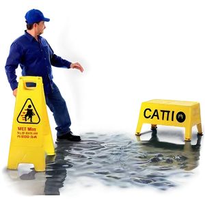 Wet Floor Caution Png 14 PNG image