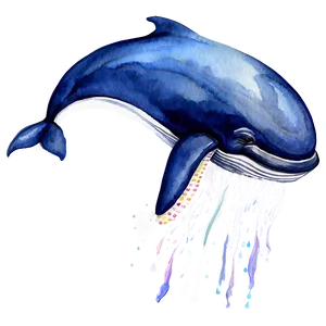 Whale Watercolor PNG 05232024 PNG