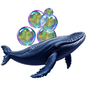 Whale With Bubbles Png 96 PNG image