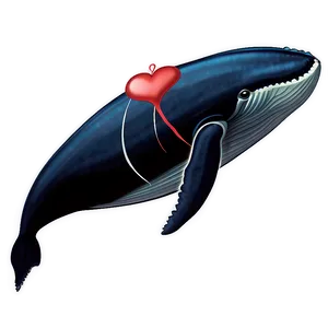Whale With Heart Png Uhj75 PNG image