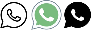 Whats App Logo Trio Banner PNG image