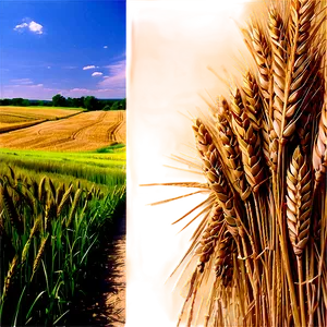 Wheat Field Pathway Png 80 PNG image