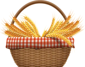Wheat Sheavesin Basket