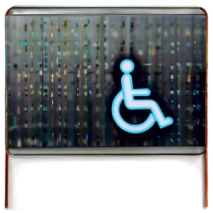 Wheelchair Accessible Bathroom Sign Png 06212024 PNG image