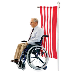 Wheelchair Safety Flag PNG 06132024 PNG