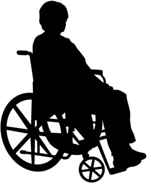 Wheelchair Silhouette Profile PNG