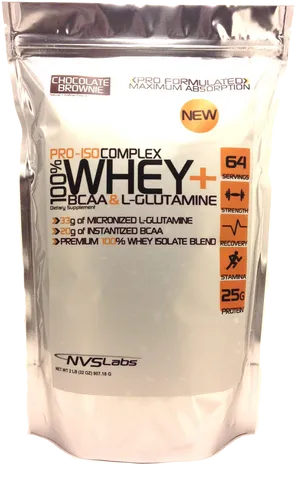 Whey Protein Complex Chocolate Brownie Flavor PNG image