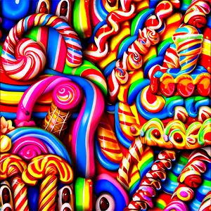 Whimsical Candyland Background PNG 7 PNG